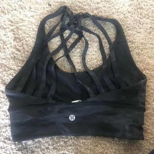 Lululemon Black Camo sports bra